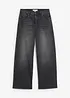 Jeans wide leg a vita alta, bonprix