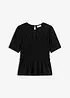 Maglia con lavorazione smock, bonprix