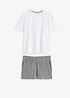 Pigiama estivo con shorts stampati, bonprix