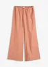 Pantaloni a palazzo in misto viscosa strutturato, bonprix