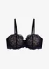 Reggiseno a balconcino in pizzo cigliato delicato, bonprix