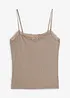 Top in crêpe leggero con spalline sottili, bonprix