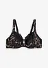 Reggiseno con ferretto, spalline imbottite e pizzo delicato, bonprix