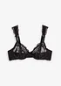 Reggiseno con ferretto in pizzo delicato, bonprix