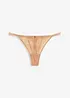 Tanga in materiale lucido, bonprix