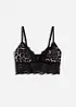 Reggiseno bustier a triangolo con pizzo, bonprix