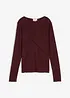 Maglia a maniche lunghe in soffice misto viscosa, bonprix