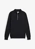 Felpa con mezza zip in puro cotone biologico, bonprix