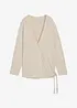 Cardigan incrociato effetto maglia, bonprix