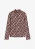 Maglia con colletto alto in tessuto strutturato, bonprix