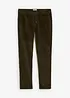 Pantaloni elasticizzati di velluto con elastico in vita, regular fit, bonprix