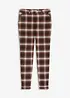 Pantaloni a quadri con risvolto, bonprix