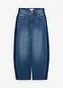 Jeans cropped a palloncino, vita alta, bonprix