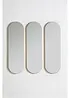 Specchio con cornice dorata (pacco da 3), bonprix