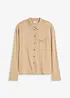 Cardigan effetto camicia in filato fine, bonprix