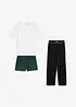 Pigiama con maglia e due pezzi sotto  (set 3 pezzi), bonprix
