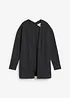 Felpa con zip lunga in misto cotone morbido, bonprix