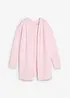 Felpa con zip lunga in misto cotone morbido, bonprix