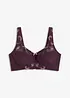Reggiseno contenitivo senza ferretto con spalline imbottite, bonprix