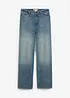 Jeans dal taglio dritto e morbido leggermente elasticizzati, vita alta, bonprix