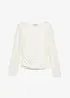 Maglia a maniche lunghe in pizzo, bonprix