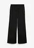 Pantaloni a palazzo in simil lana, bonprix