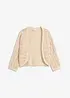 Bolero a mezza manica con effetto uncinetto, bonprix