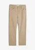 Pantaloni regular fit in twill di puro cotone, straight, bonprix