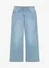 Jeans wide leg, vita media, bonprix