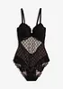 Body con mesh decorativo, bonprix