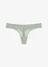 Perizoma a V con pizzo floreale, bonprix