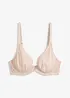 Reggiseno a triangolo con pizzo floreale, bonprix