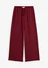 Pantaloni in crêpe operato con elastico in vita, bonprix