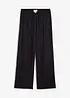 Pantaloni con elastico in vita in misto viscosa operato, bonprix