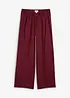 Pantaloni con elastico in vita in misto viscosa operato, bonprix
