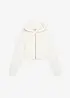 Felpa con zip e cappuccio in puro cotone biologico, bonprix