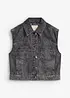 Gilet in jeans di cotone, bonprix