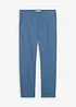 Pantaloni regular fit in twill di cotone, con pinces e gamba dritta, bonprix