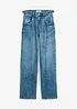 Jeans wide leg, vita media, bonprix
