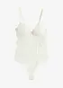 Body con perizoma e pizzo elastico, bonprix