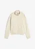 Felpa con zip in puro cotone biologico, bonprix