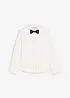 Camicia a maniche lunghe e papillon (set 2 pezzi), bonprix