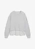 Felpa con inserto effetto camicia, bonprix
