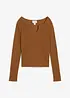 Maglia a costine con puro cotone biologico, bonprix