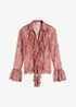 Camicetta trasparente con pizzo, bonprix