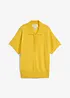 Maglia in filato fine misto seta con colletto a polo, bonprix