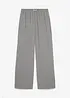 Pantaloni in tessuto fluente con elastico in vita, bonprix