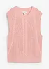 Gilet in maglia di misto cotone, bonprix