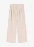 Pantaloni con pinces in misto viscosa fluente, bonprix