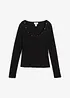Maglia a costine in puro cotone biologico, bonprix